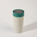 Circular Cup Reusable 12oz 100% Leakproof Cup Medium - Chalk & Aquamarine Green