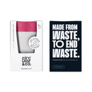 Circular&Co. Reusable 8oz 100% Leakproof Cup Small - Chalk & Lotus Pink