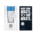 Circular&Co. Reusable 12oz 100% Leakproof Cup Medium - Chalk & Pacific Blue