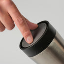 Circular&Co. Made From: Recycled Stainless Steel - 12oz Cup - Uncoated / Ink Black Lid