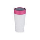 Circular&Co. Reusable 12oz 100% Leakproof Cup Medium - Chalk & Lotus Pink