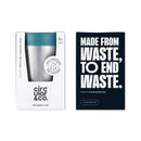 Circular&Co. Reusable 8oz 100% Leakproof Stainless Steel Cup Small - Aquamarine Green