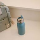 Qwetch Small Reusable Bottle - Sports Lid 350ml Steel Blue