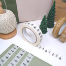 Cascayde 50m Paper Tape - Christmas Forest 24mm Wide