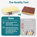Jungle Culture Natural Cellulose Kitchen sponges with loofah scourer