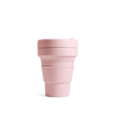 Stojo Brooklyn 12oz Collapsible Reusable Cup: Carnation Pink