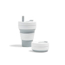Stojo Biggie 16oz Collapsible Reusable Cup: Dove Grey