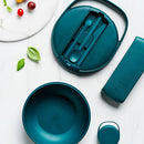 Hip Reusable Clutch Box with Cutlery : Jade