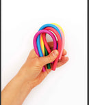 The Silicone Straw Company Reusable Silicone Straws x 8 with straw brush - Rainbow