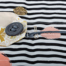 Wrag Wrap Reusable Reversible Crackle Wrap: Stag & Stripes