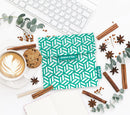 Snack 'n' go Reusable Snack Bag: Tiles Green