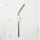 Qwetch Rainbow Stainless Steel Reusable Drinking Straw with bend