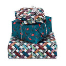 Wrag Wrap Reusable Reversible Crackle Wrap: Woven Ribbons