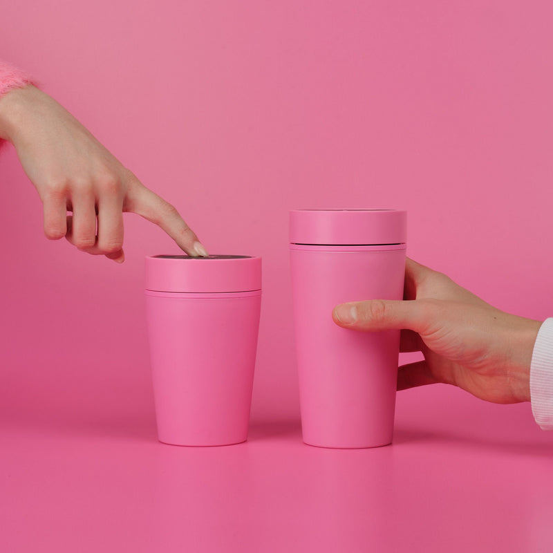 Circular&Co. Reusable Coffee Cup – Made From Bubblegum 8oz & 12oz
