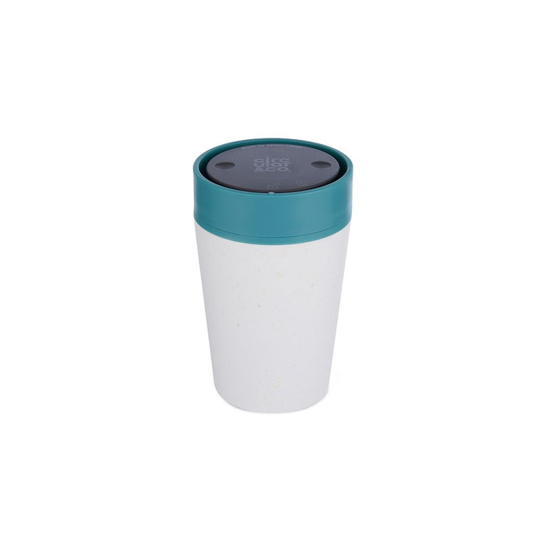 Circular&Co. Reusable 8oz 100% Leakproof Cup Small - Chalk & Aquamarine Green