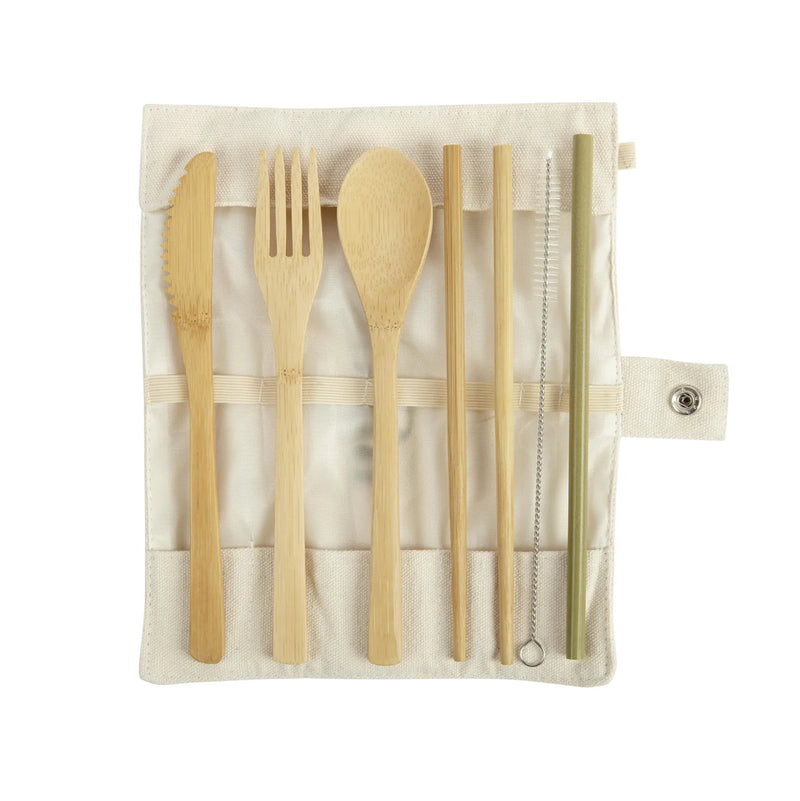 REGN Reusable Bamboo Travel Cutlery Set