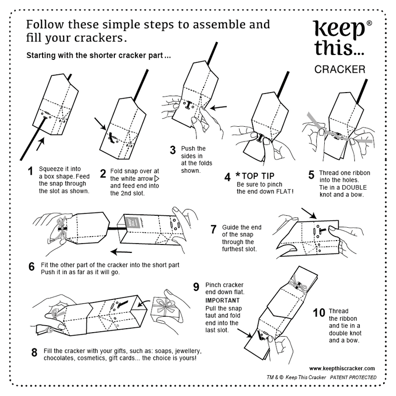Keep This Cracker Reusable Christmas Crackers: Replacement Standard Snaps