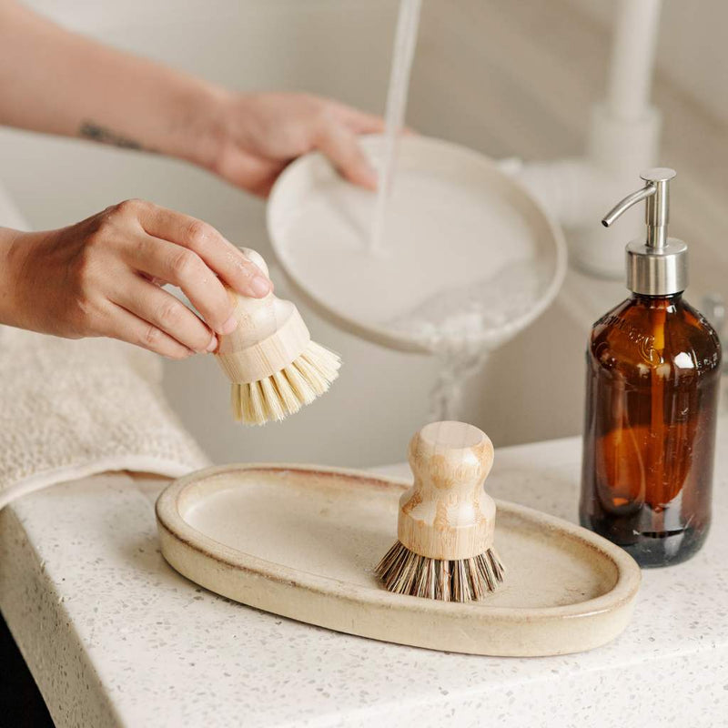 Jungle Culture Bamboo Dish Brushes | Bamboo Brushes Soft/firm Bristles