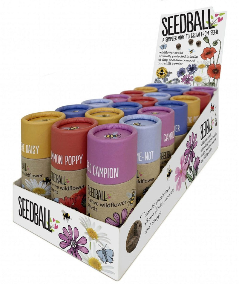 SEEDBALL Wildflower Seed ball Tubes