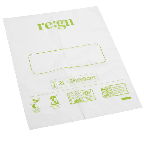 Re:gn Compostable & Biodegradable Food and Freezer Bags - 2L/6L