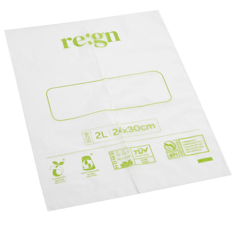 Re:gn Compostable & Biodegradable Food and Freezer Bags - 2L/6L