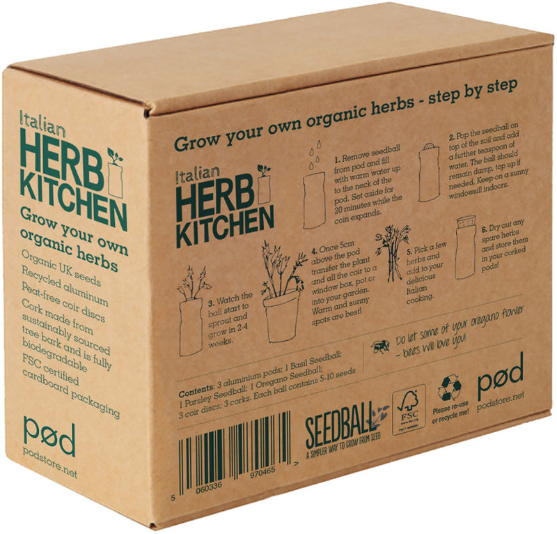 SEEDBALL Italian Herb Kitchen set