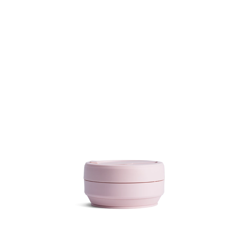 Stojo Brooklyn 8oz Collapsible Reusable Cup: Carnation Pink