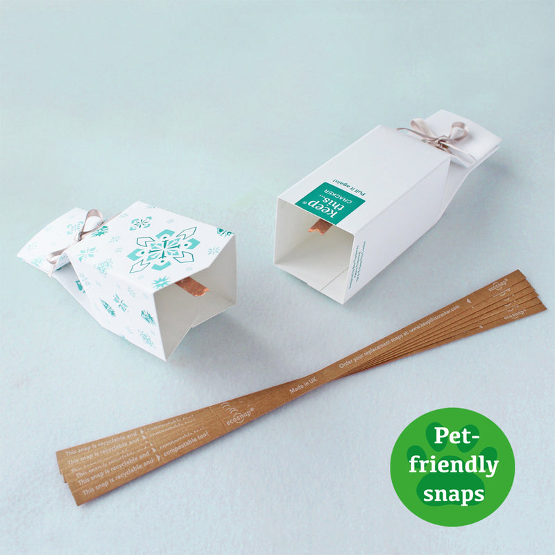 NEW DESIGN Reusable Christmas Crackers: White Jewel