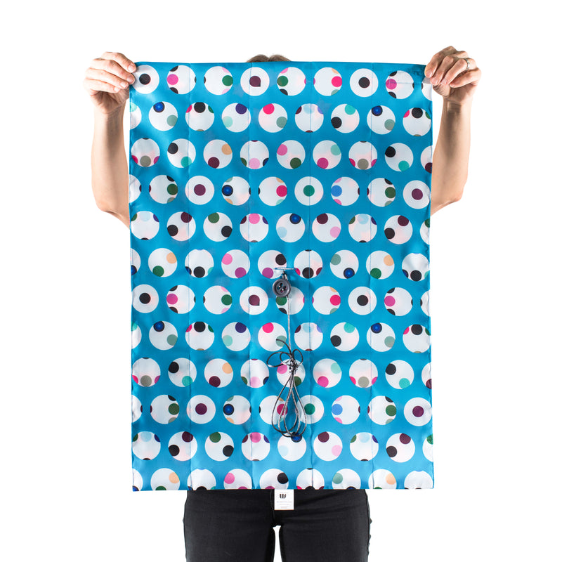 Wrag Wrap Reusable Reversible Crackle Wrap: Spots & Stars