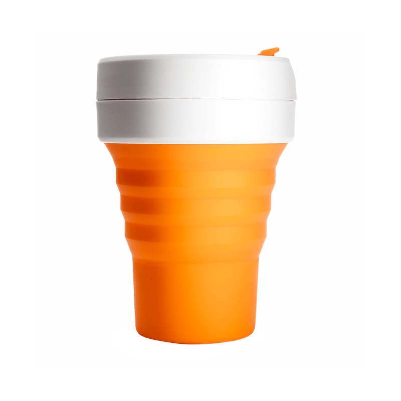 Stojo Pocket 12oz Collapsible Reusable Cup: Orange