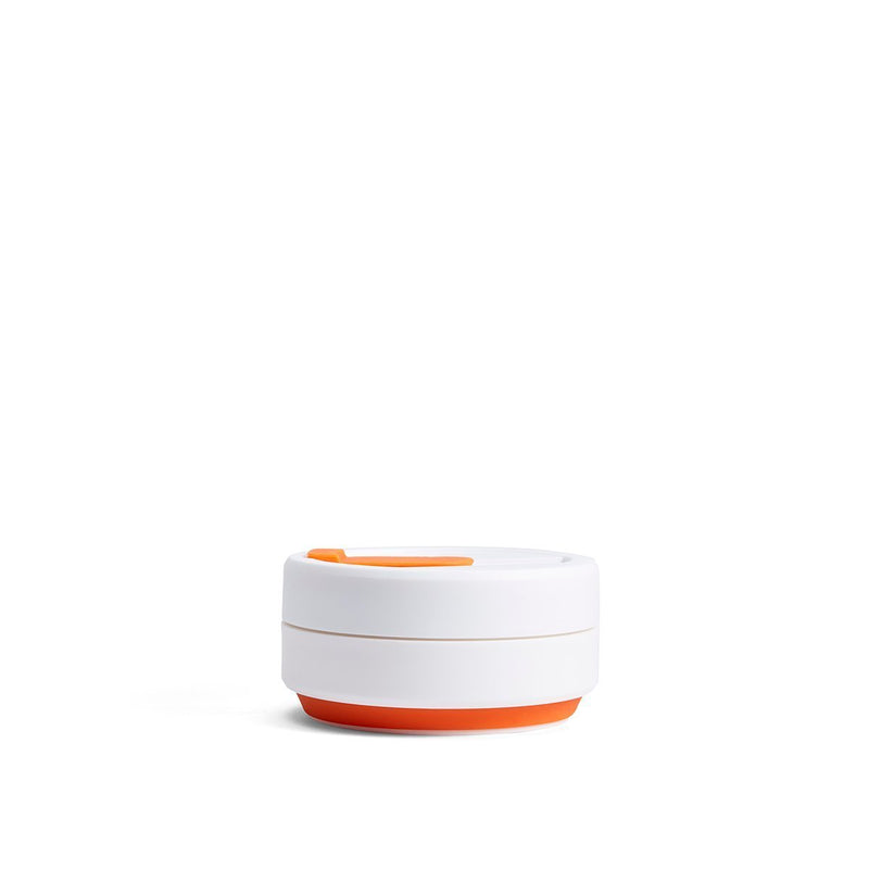 Stojo Pocket 12oz Collapsible Reusable Cup: Orange