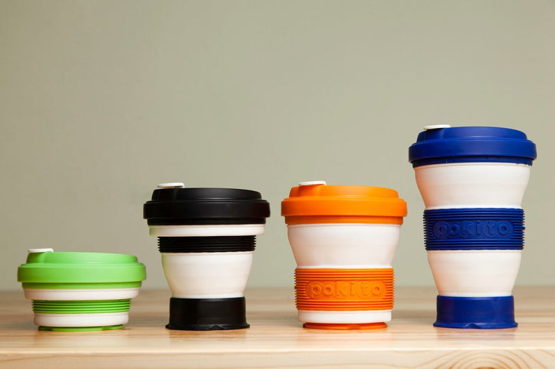 Pokito collapsible reusable cup: Blackberry Black