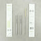 Stainless Steel Short Reusable Drinking Straws - Pack of 2 with brush