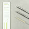 Stainless Steel Short Reusable Drinking Straws - Pack of 2 with brush