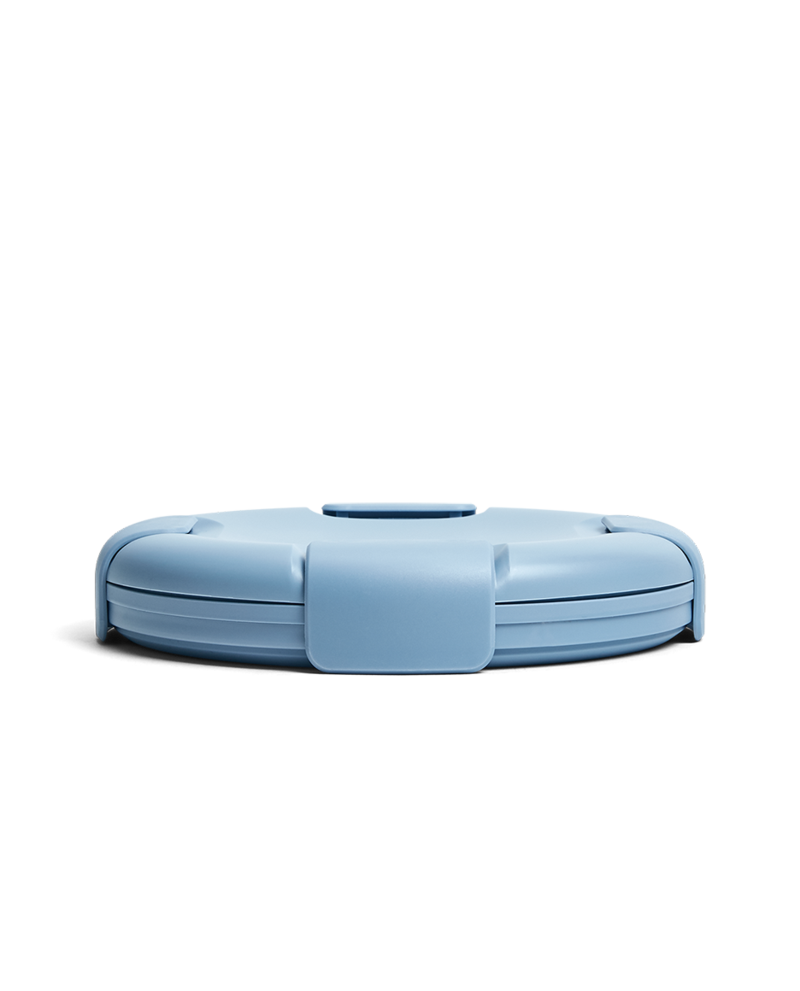 Stojo Collapsible Reusable Bowl: Steel Blue