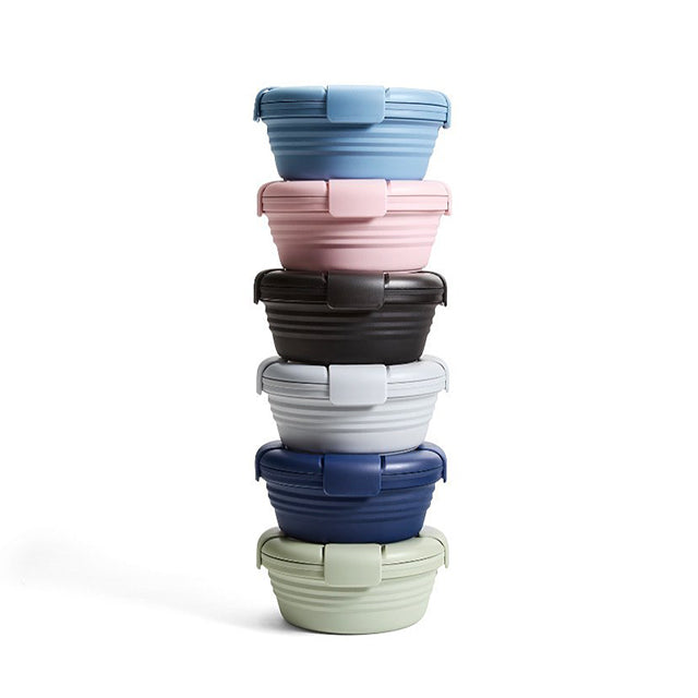 Stojo Collapsible Reusable Bowl: Carnation Pink